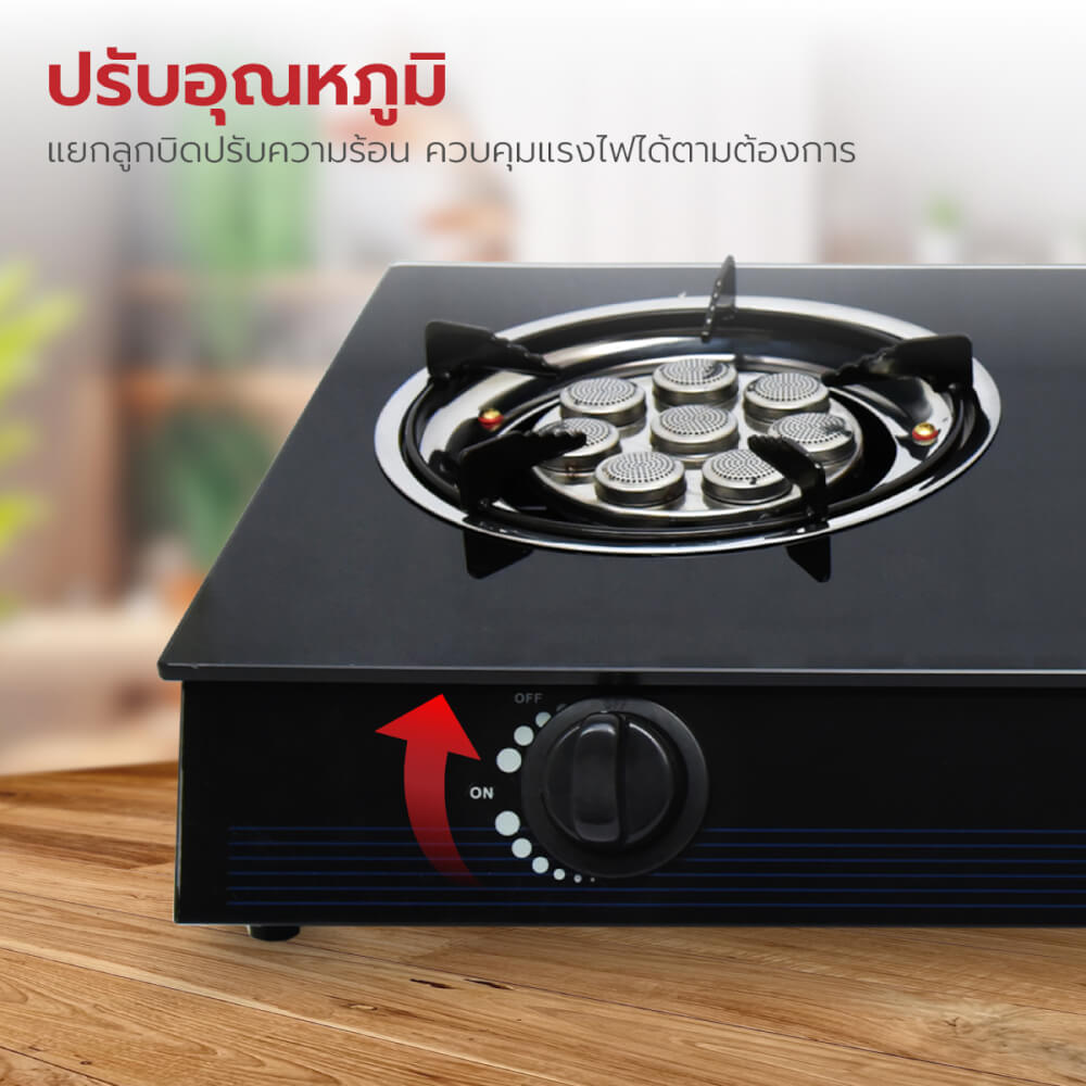 เตาแก๊สตั้งโต๊ะ KASHIWA รุ่น X-2400 สีดำ
