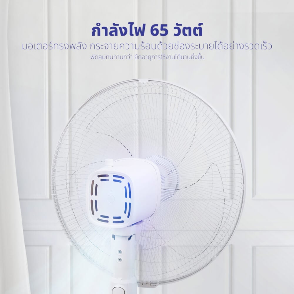 พัดลมตั้งพื้น KASHIWA รุ่น FS-2201 สีขาว