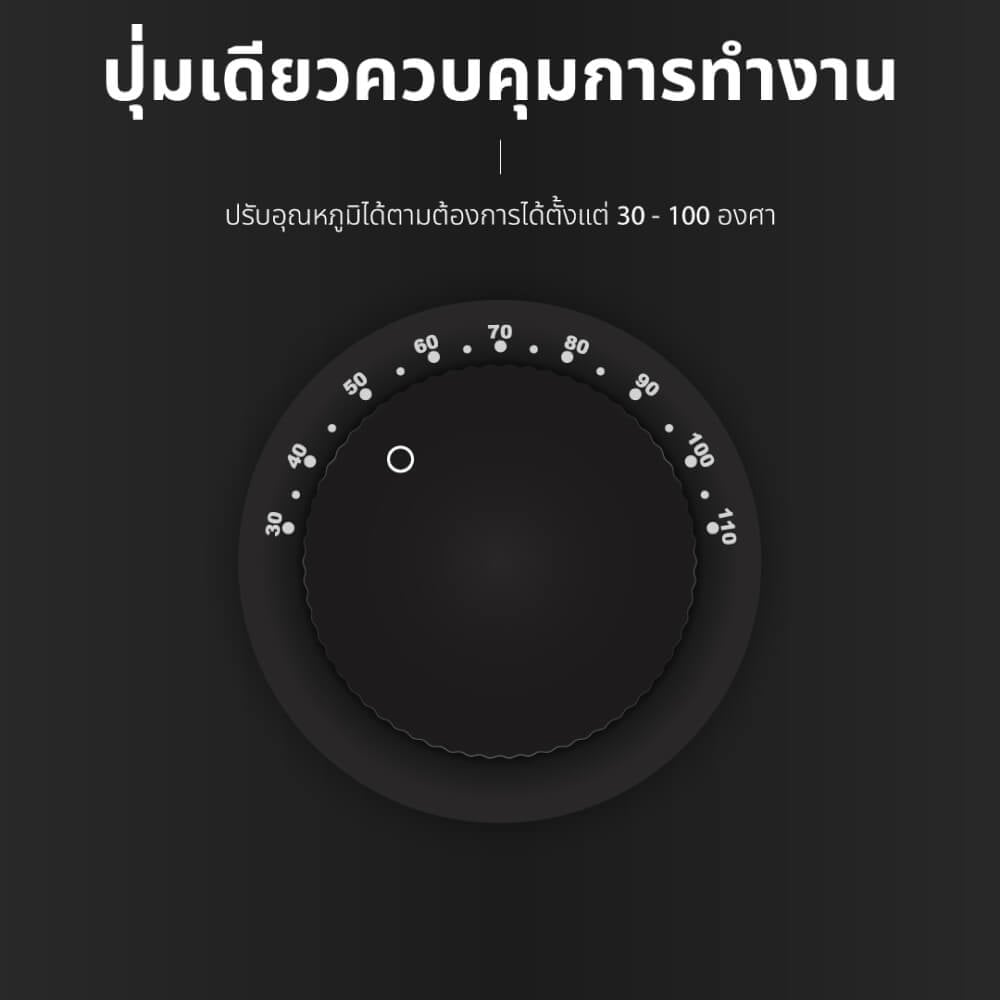 หม้อต้มน้ำไฟฟ้า OXYGEN รุ่น YL-25L 25ลิตร สีดำ