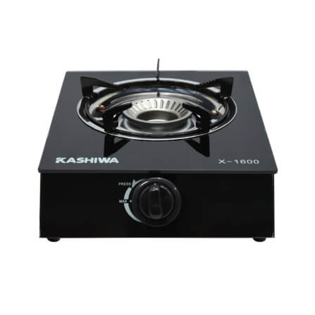เตาแก๊สตั้งโต๊ะ KASHIWA รุ่น X-1600 สีดำ_0