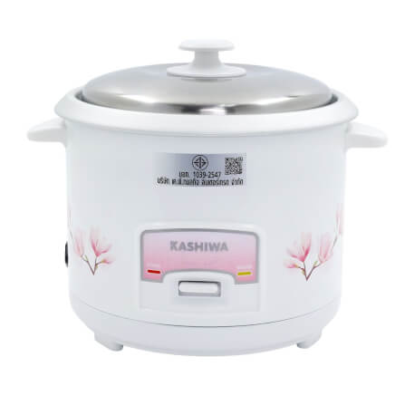 หม้อหุงข้าว KASHIWA รุ่น RC-418 ความจุ 1.8 ลิตร สีขาว_0