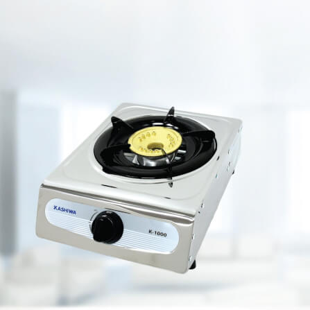 เตาแก๊สตั้งโต๊ะ KASHIWA รุ่น K-1000 สีเงิน_3