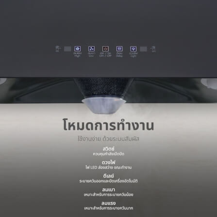 เครื่องดูดควัน KASHIWA รุ่น KW-102 สีดำ_4