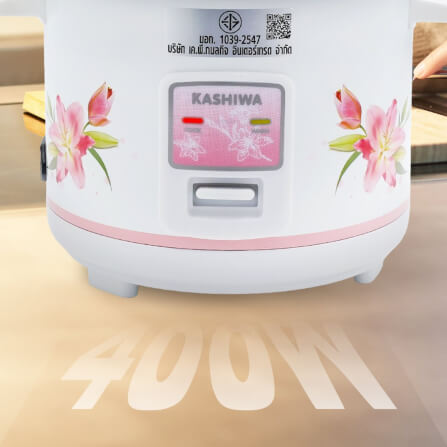 หม้อหุงข้าว KASHIWA รุ่น RC-104 ความจุ 1 ลิตร สีขาว_5
