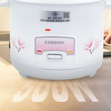 หม้อหุงข้าว KASHIWA รุ่น RC-418 ความจุ 1.8 ลิตร สีขาว_5