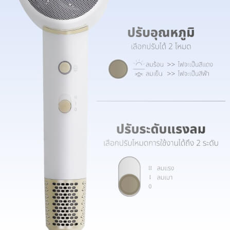 ไดร์เป่าผม KASHIWA รุ่น HR-1800 สีขาว_6