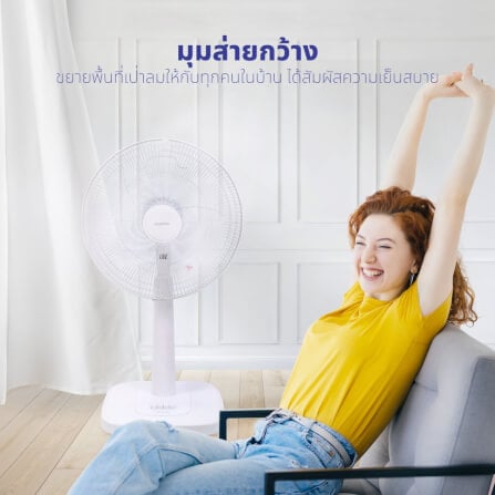พัดลมตั้งพื้น KASHIWA รุ่น FS-2201 สีขาว_7