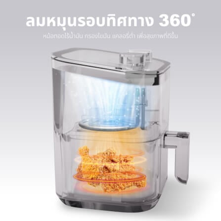 หม้อทอดไร้น้ำมัน KASHIWA รุ่น KW-818 1000W สีเขียว_8