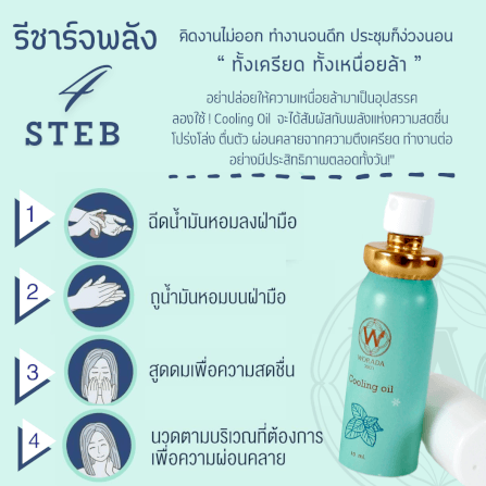 คูลลิ่งออยล์ วรดา กลิ่นกรีนที โรส 10 มล._4