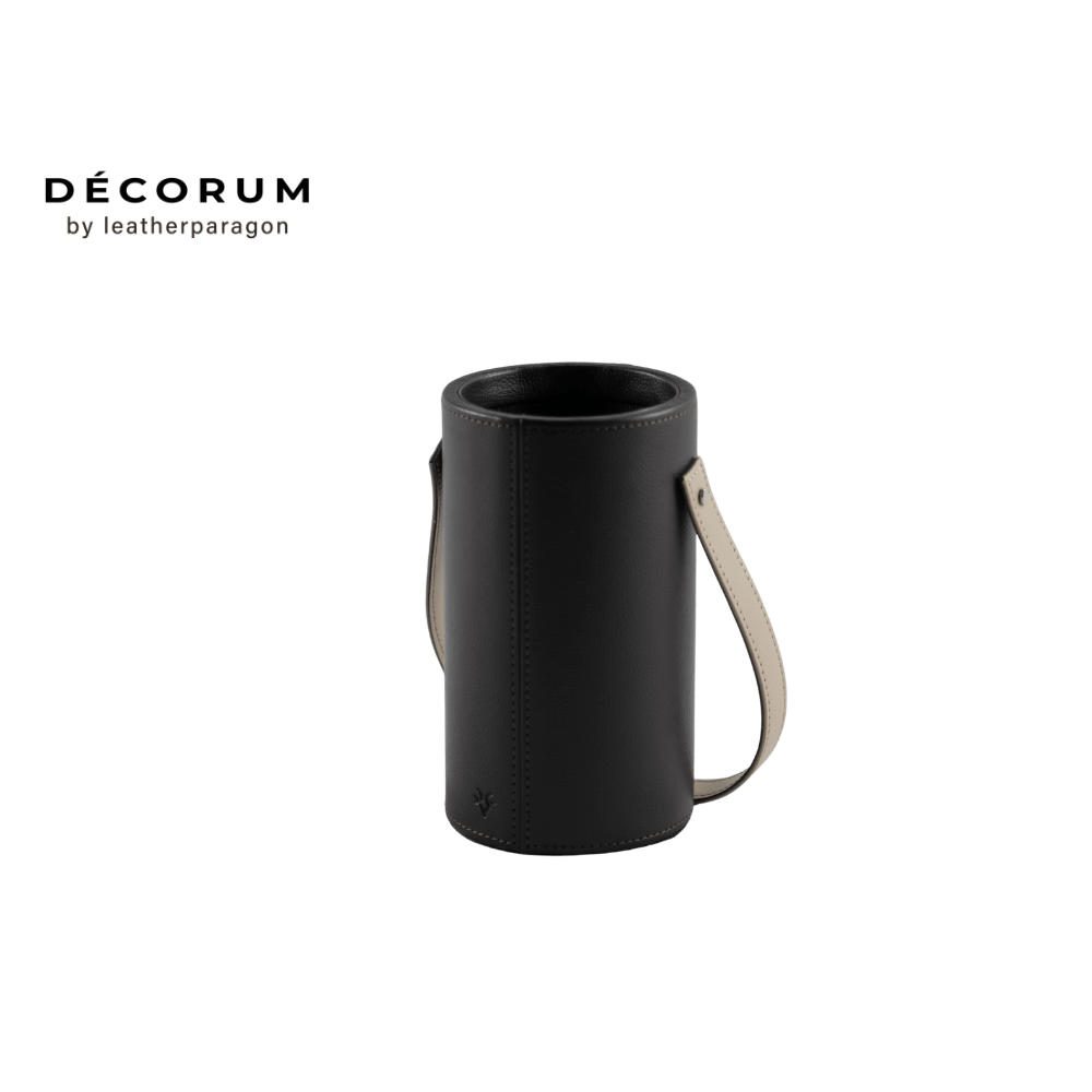 กระบอกใส่ไวน์ DECORUM 11.5X11.15X20 CM สีน้ำตาล_1