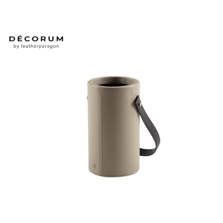 กระบอกใส่ไวน์ DECORUM 11.5X11.15X20 CM สีครีม_0