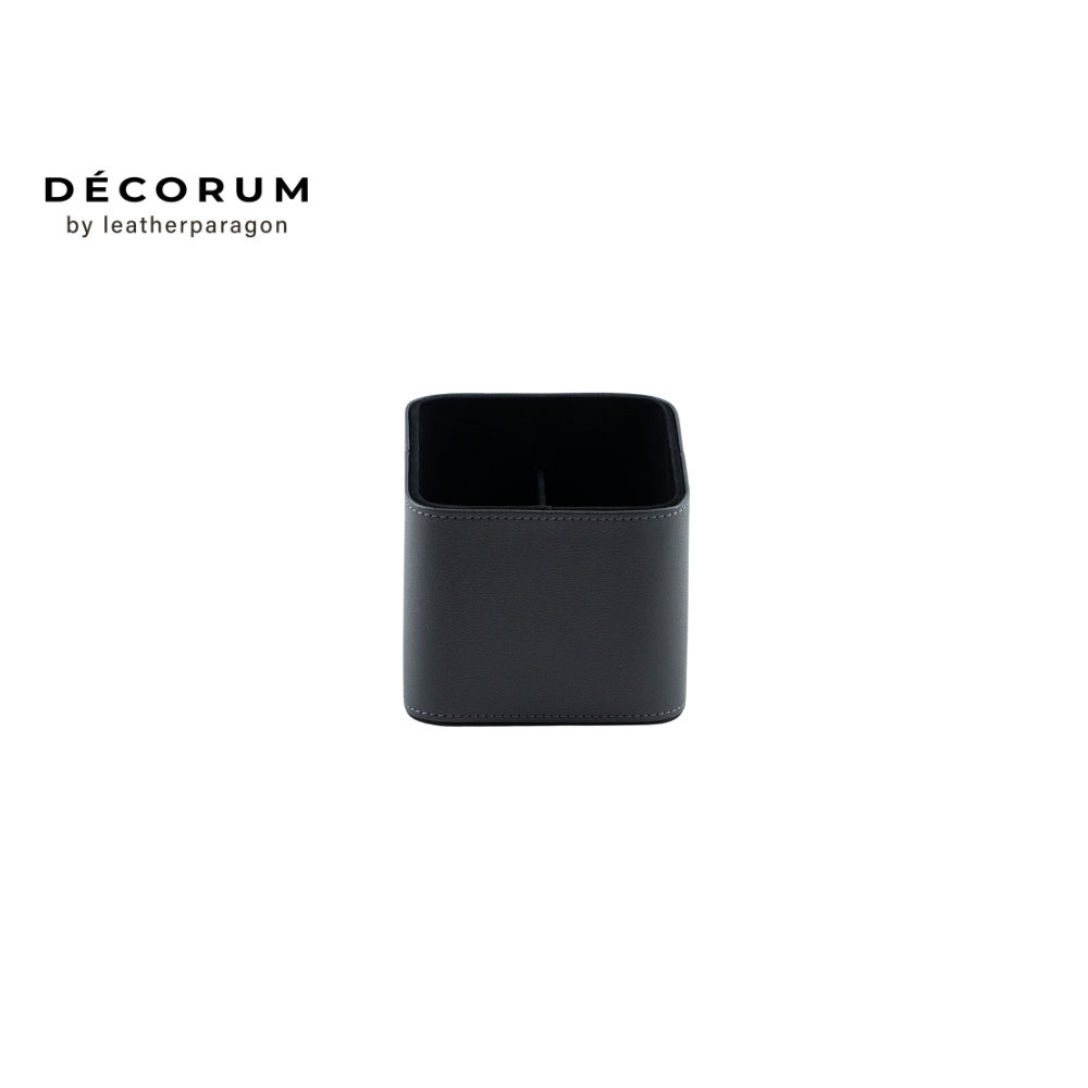 ที่วางรีโมตหนัง Decorum 16x16x15 cm สีเทา_0