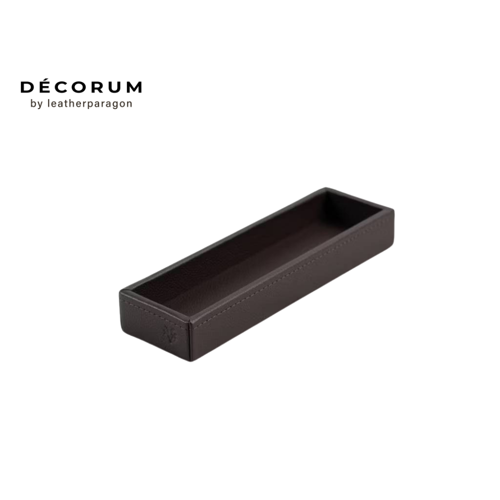 ถาดใส่ปากกา Decorum 22x7x4 cm สีน้ำตาล_0