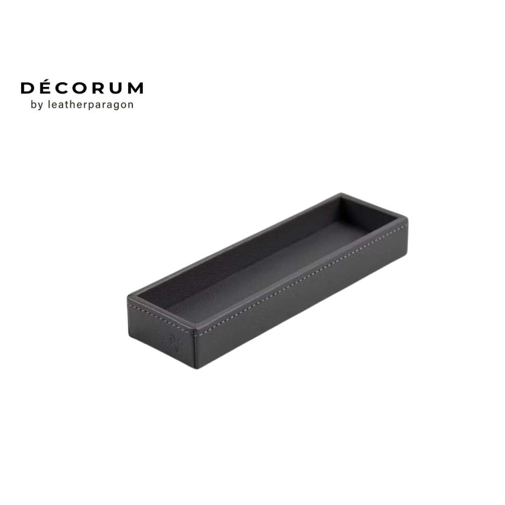 ถาดใส่ปากกา Decorum 22x7x4 cm สีเทา_0