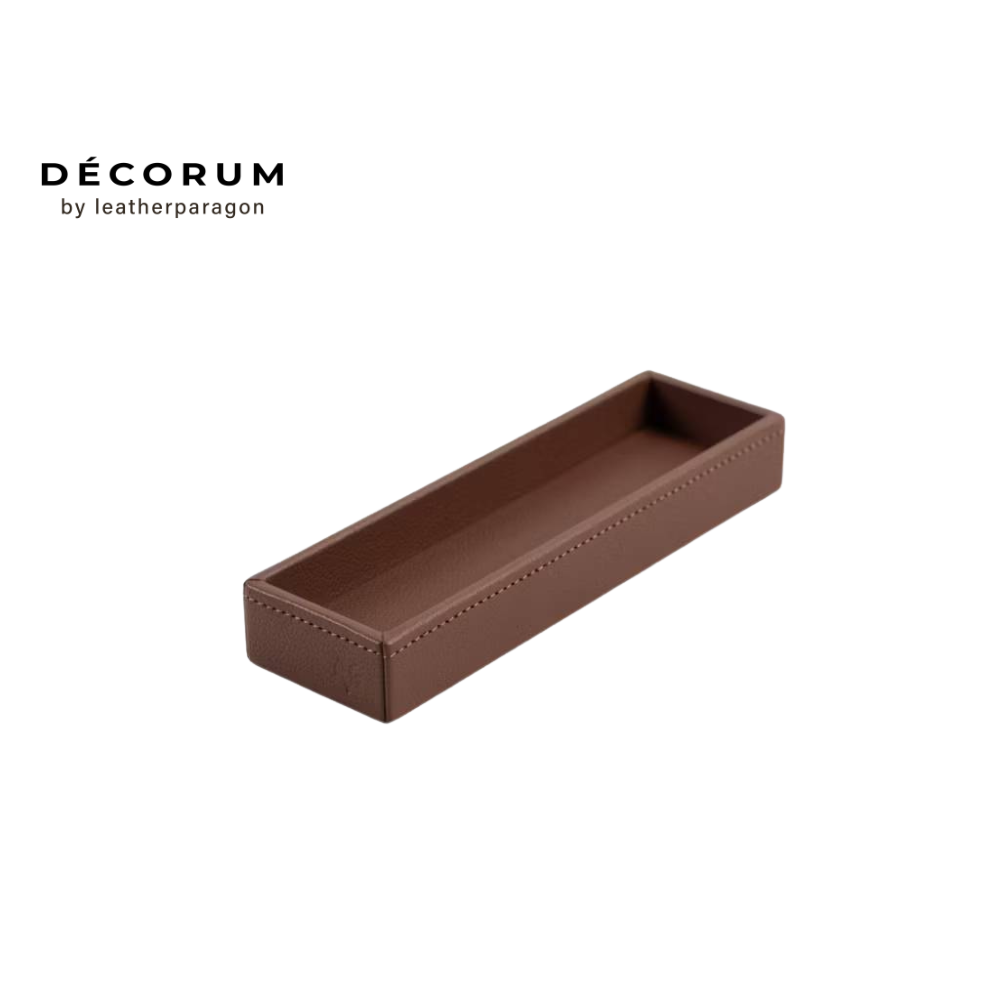 ถาดใส่ปากกา Decorum 22x7x4 cm สีแทน_0
