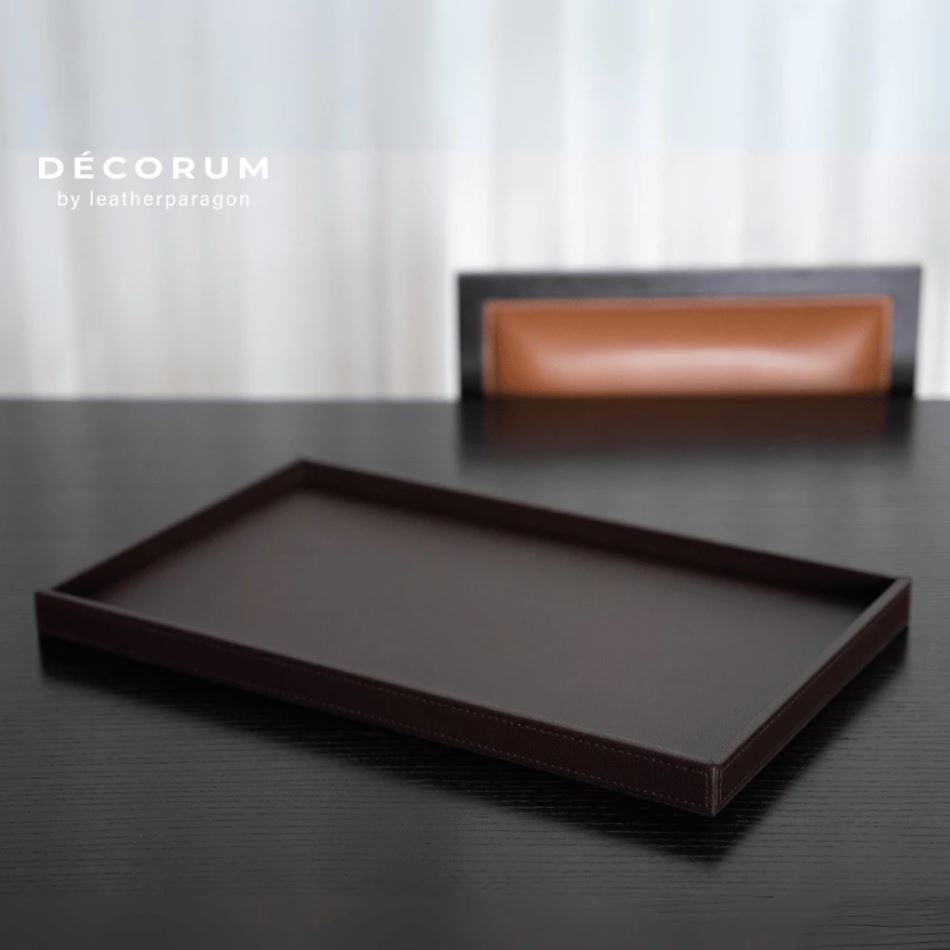 ถาดสี่เหลี่ยมผืนผ้า Decorum 30x48x3 cm สีดำ_1