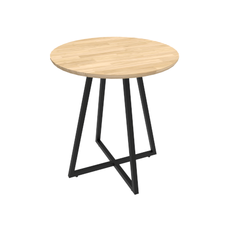 โต๊ะข้างไม้ยางพารา สไตล์ลอฟท์ Monster Steel รุ่น TSN011 ขนาด 50*50*55 cm._0