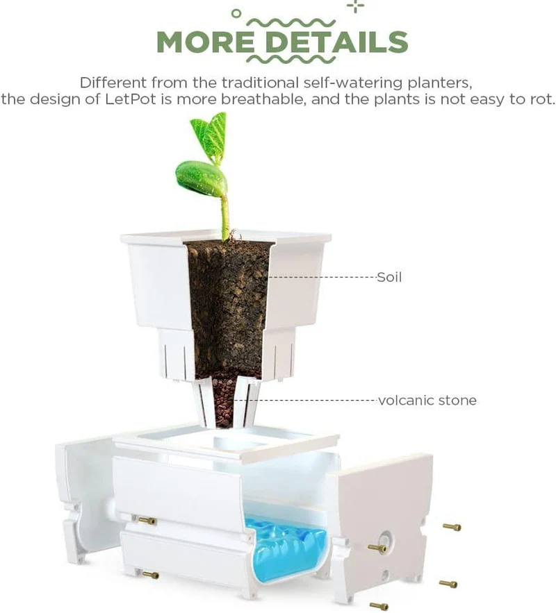 กระถางรดน้ำอัติโนมัติ LetPot Smart Planter_3