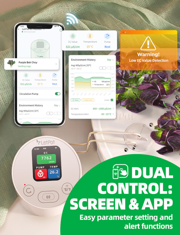 เครื่องวัด EC อัจฉริยะ LetPot EC Meter (ควบคุมผ่าน smart mobile app)_4