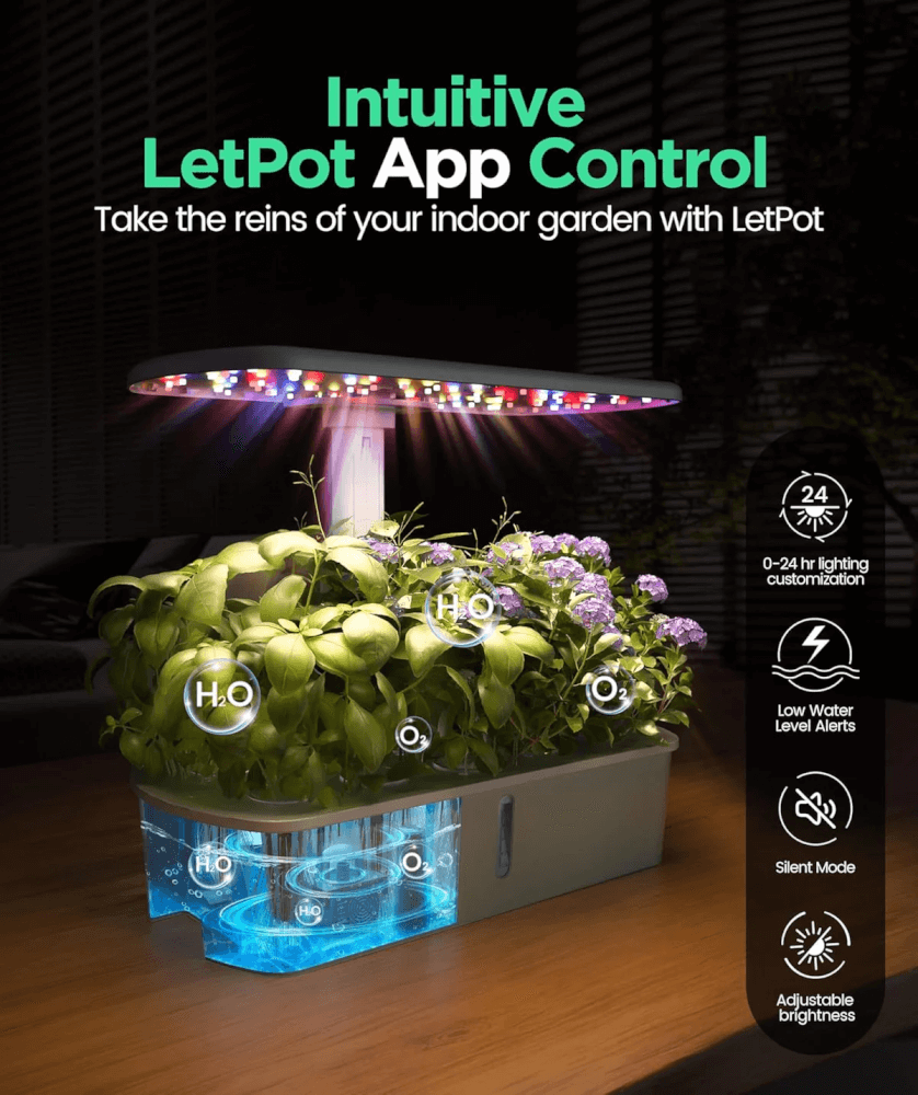 เครื่องปลูกระบบไฮโดรโปนิกส์อัตโนมัติ 10 ช่อง LetPot AIR (ควบคุมผ่าน smart mobile app)_6