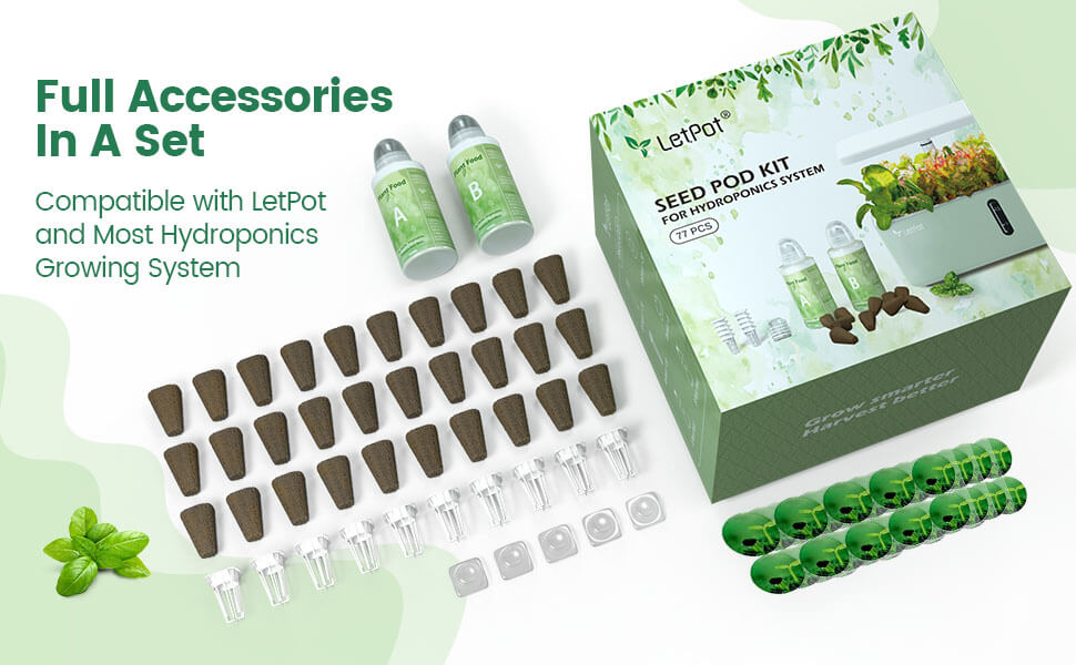 ชุดอุปกรณ์ปลูกพืชไฮโดรโปนิกส์ LetPot 77 ชิ้น (ใช้กับเครื่องรุ่น MINI)_8