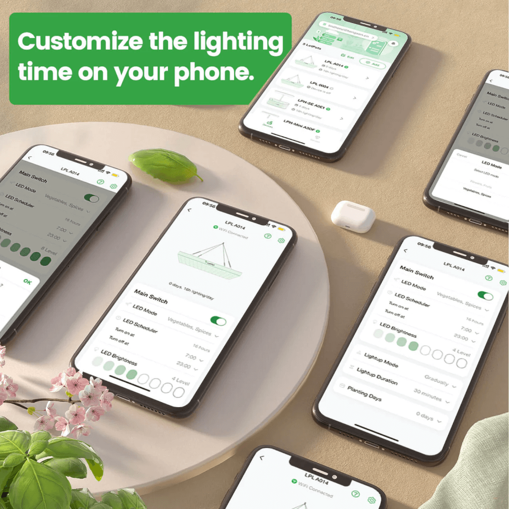 ไฟปลูกต้นไม้ในร่มอัจฉริยะ LED 60W LetPot Smart Sunvibe (ควบคุมผ่าน Mobile Application)_9