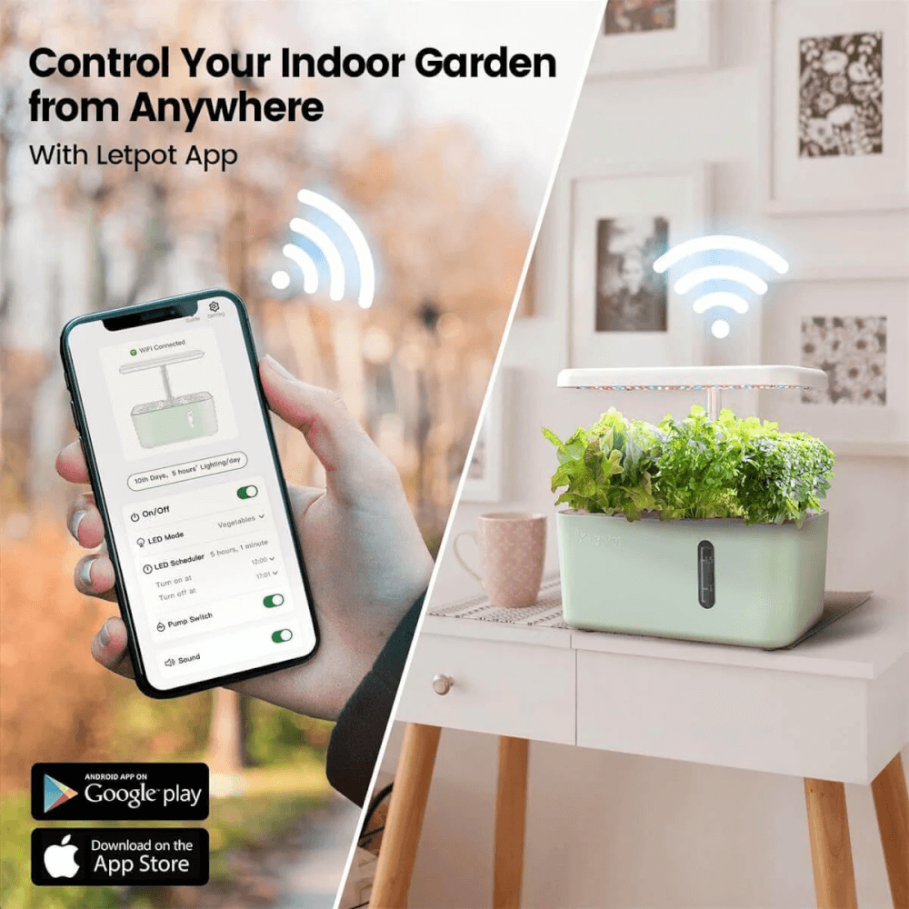 เครื่องปลูกระบบไฮโดรโปนิกส์อัตโนมัติ 5 ช่อง LetPot MINI (ควบคุมผ่าน smart mobile app)_13