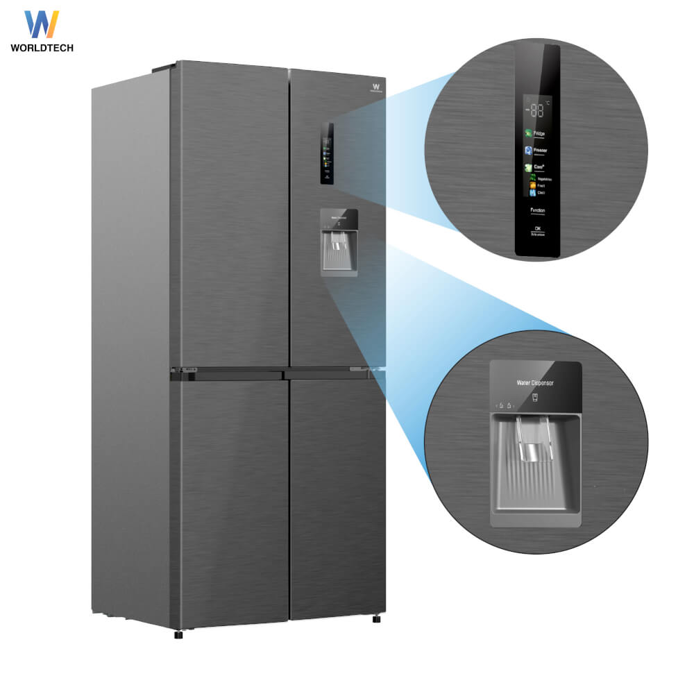 ตู้เย็น MULTI-DOOR WORLDTECH รุ่น WT-MRF-431W ขนาด 14.7 คิว ความจุ 415 ลิตร สีเงิน ระบบ INVERTER_2