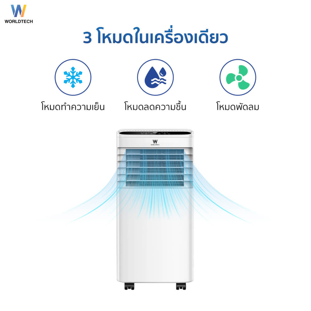 แอร์เคลื่อนที่ WORLDTECH รุ่น WT-SKY-1A-09 ขนาด 9000 BTU_3