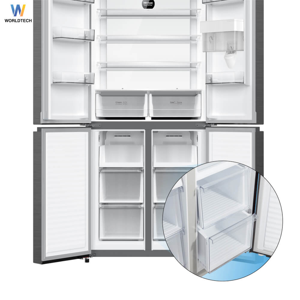 ตู้เย็น MULTI-DOOR WORLDTECH รุ่น WT-MRF-431W ขนาด 14.7 คิว ความจุ 415 ลิตร สีเงิน ระบบ INVERTER_5
