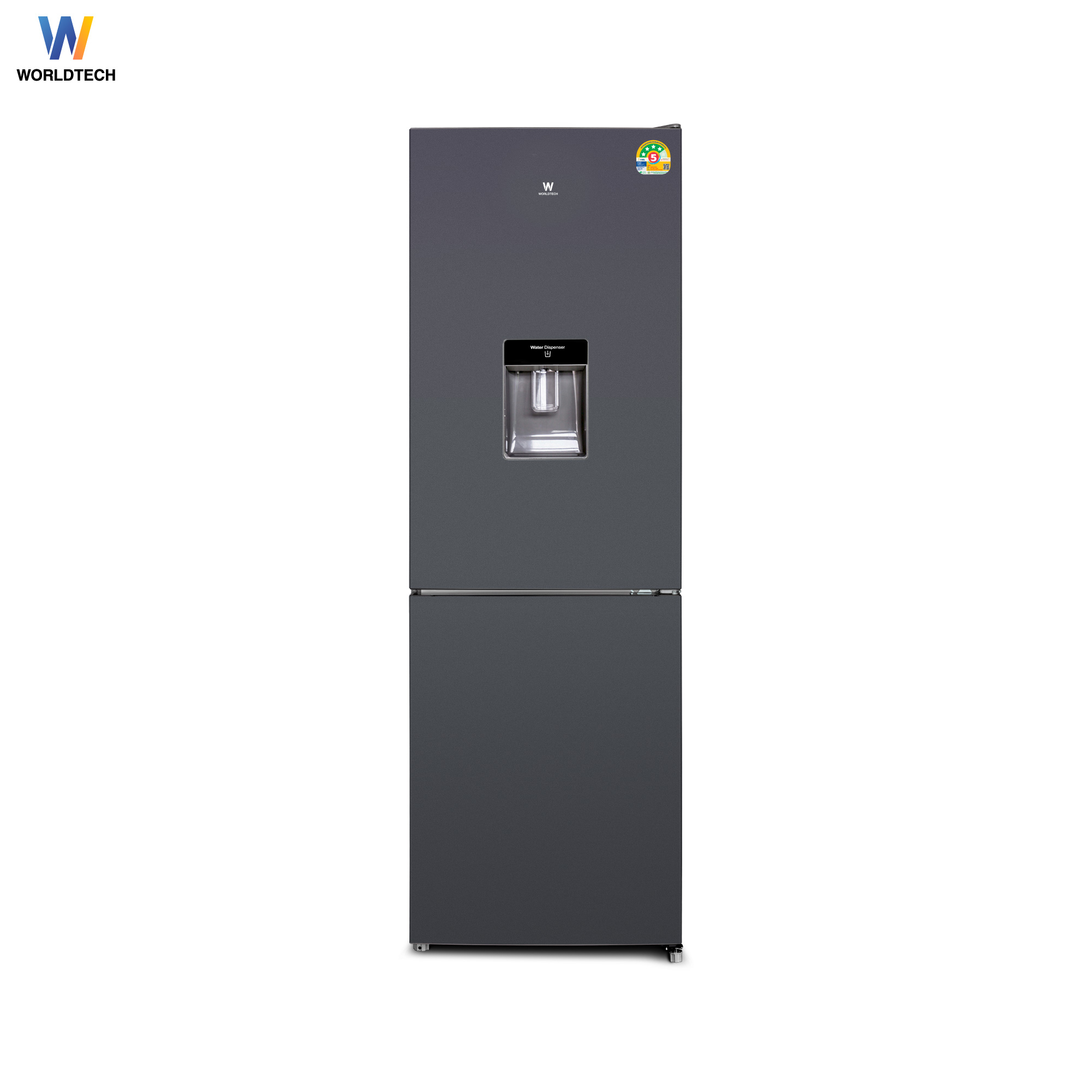 ตู้เย็น 2 ประตู WORLDTECH รุ่น WT-MRF-236W ขนาด 8.2 คิว ความจุ 231 ลิตร สีเงิน_1