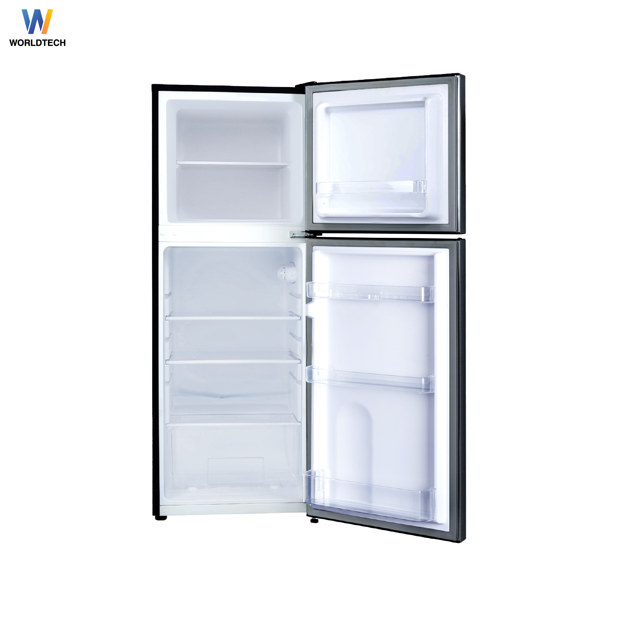 ตู้เย็น 2 ประตู WORLDTECH รุ่น WT-RF138 ขนาด 4.9 คิว ความจุ 138 ลิตร สีเทา_2