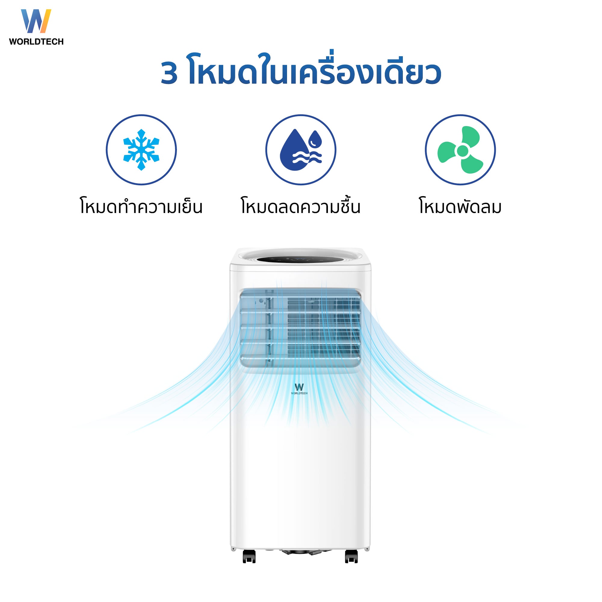 แอร์เคลื่อนที่ WORLDTECH รุ่น WT-SKY-6A-12 ขนาด 12000 BTU_2