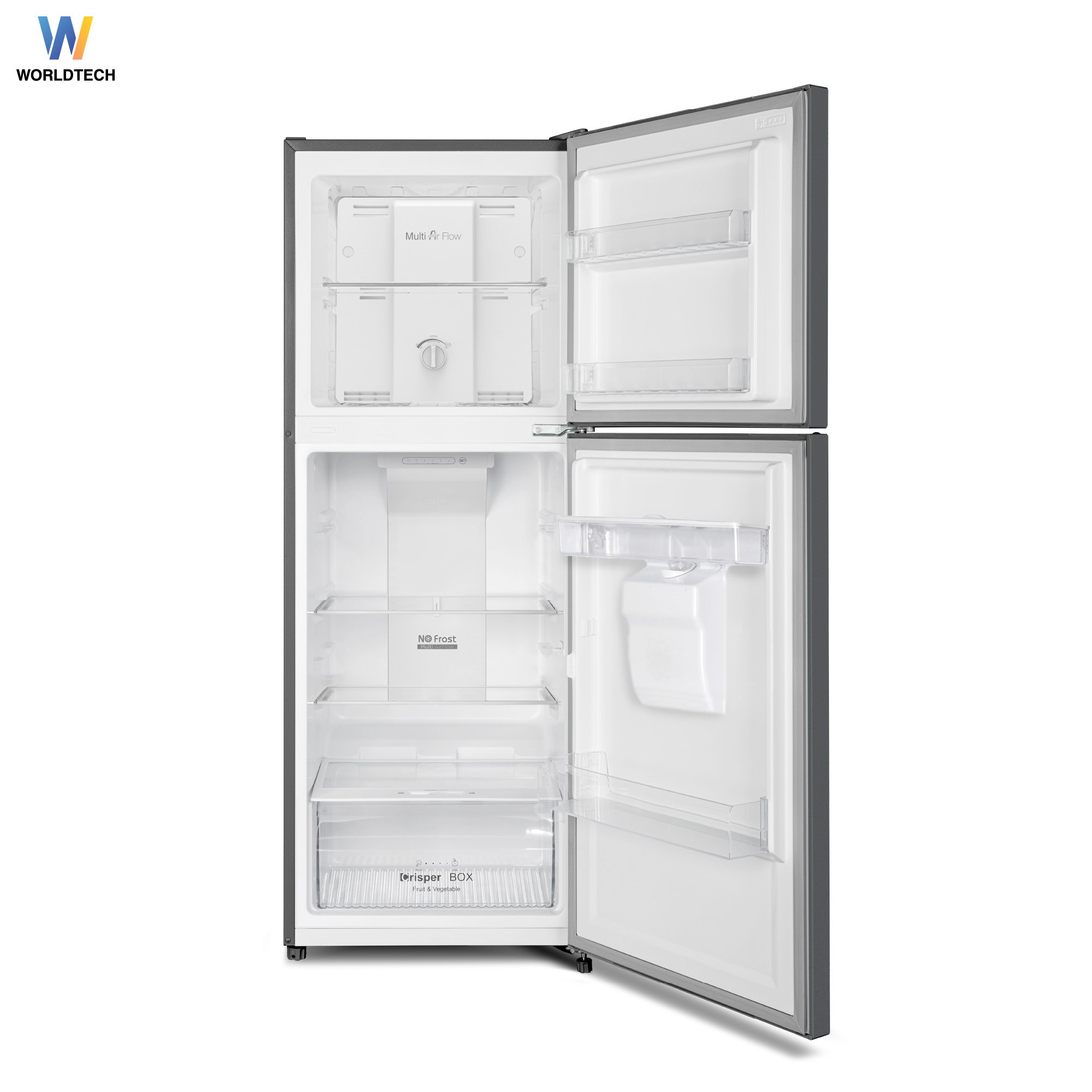 ตู้เย็น 2 ประตู WORLDTECH รุ่น WT-MRF-225W_SIL ขนาด 7.1 คิว ความจุ 202 ลิตร สีเงิน_3