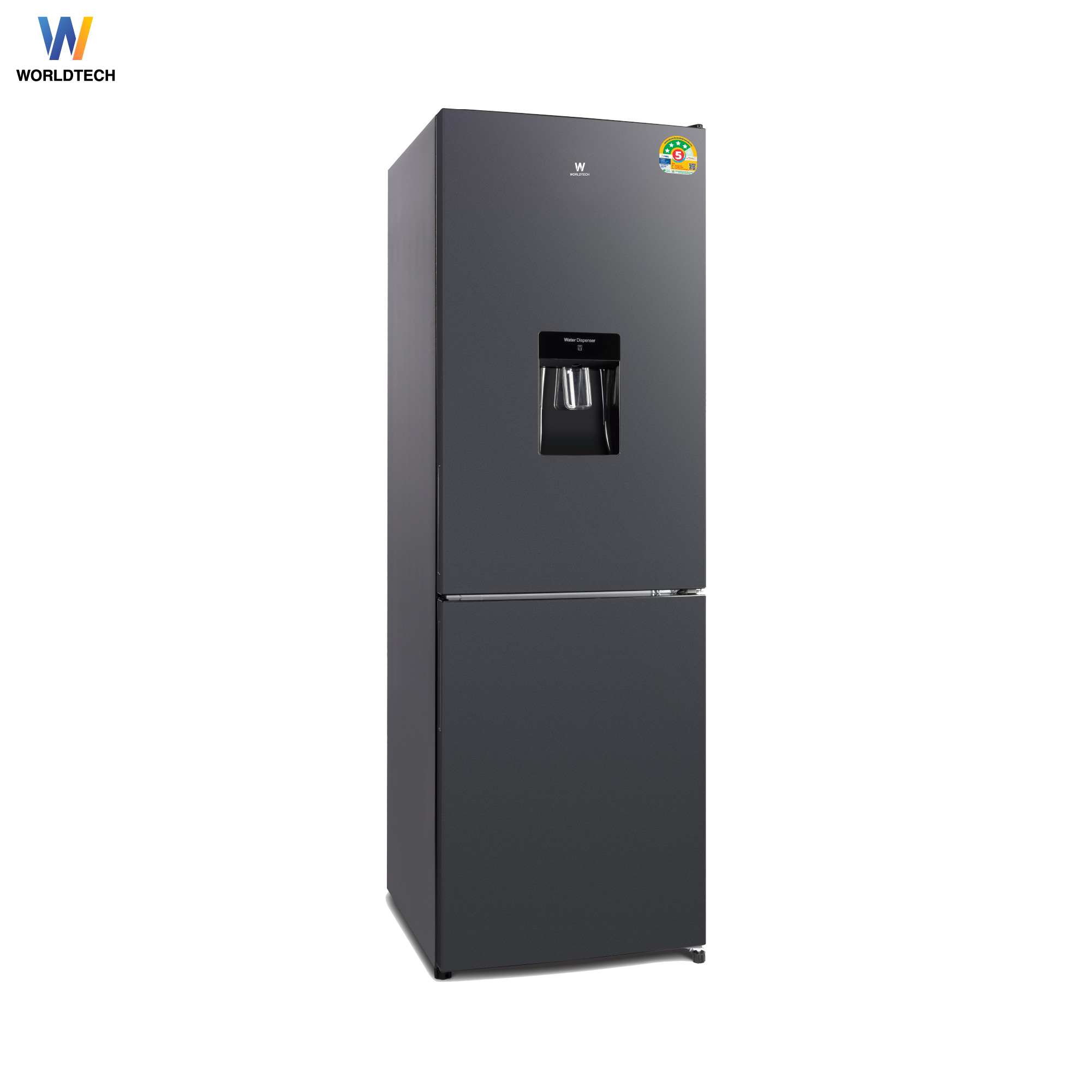 ตู้เย็น 2 ประตู WORLDTECH รุ่น WT-MRF-236W ขนาด 8.2 คิว ความจุ 231 ลิตร สีเงิน_3