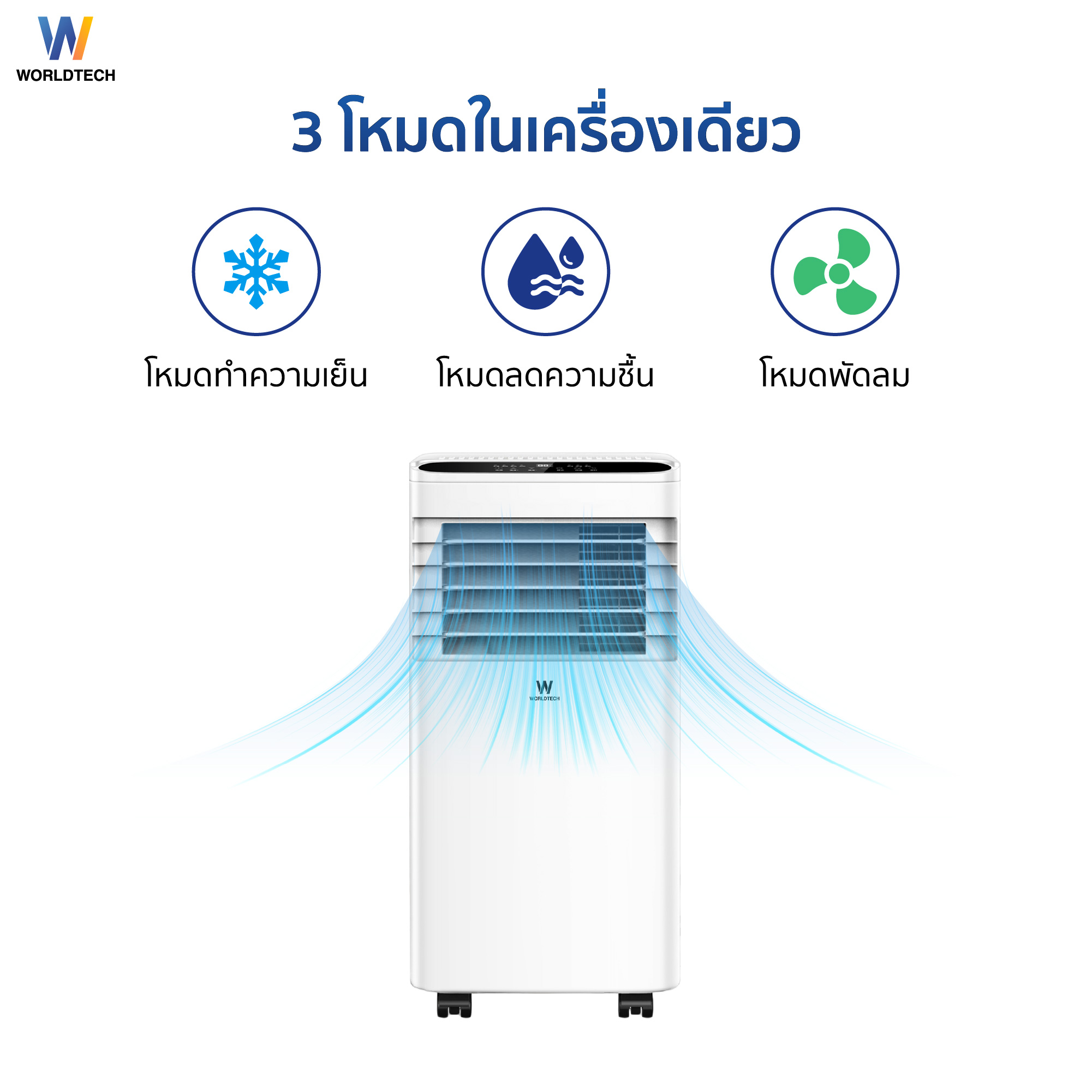 แอร์เคลื่อนที่ WORLDTECH รุ่น WT-SKY-1A-09 ขนาด 9000 BTU_3