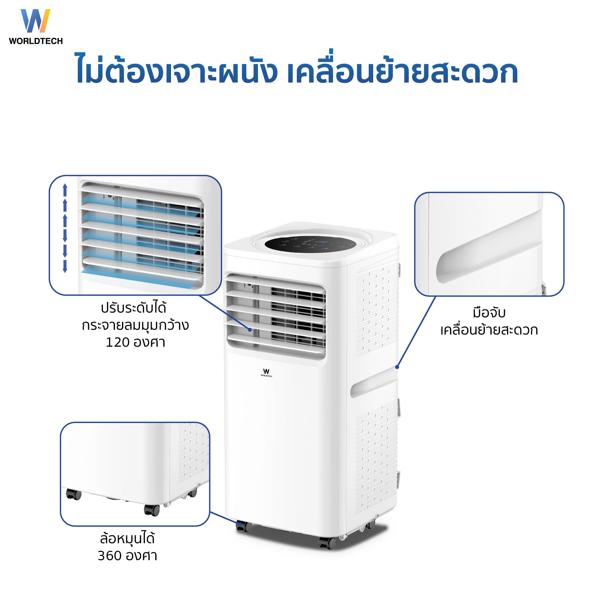 แอร์เคลื่อนที่ WORLDTECH รุ่น WT-SKY-6A-12 ขนาด 12000 BTU_4
