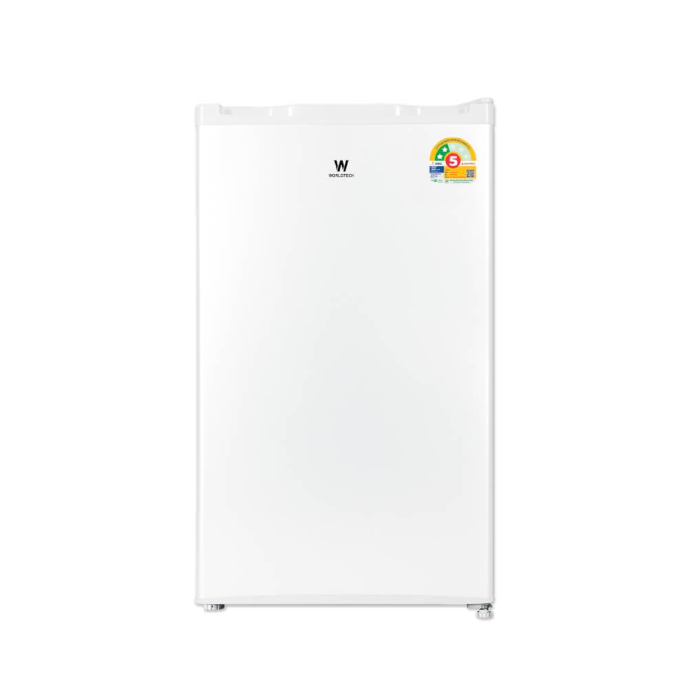 ตู้เย็น 1 ประตู WORLDTECH รุ่น WT-RF101 ขนาด 3.3 คิว ความจุ 92 ลิตร (สีขาว)  