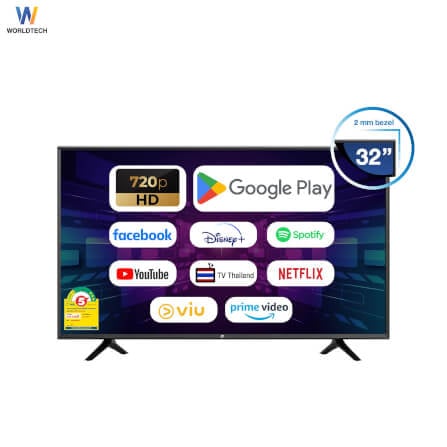 แอลอีดีทีวี 32 นิ้ว Smart WORLDTECH รุ่น WTTVSM32HDR210000A_0