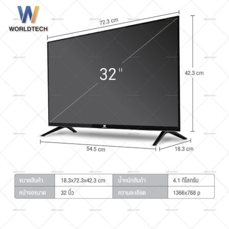 แอลอีดีทีวี 32 นิ้ว Digital WORLDTECH รุ่น WTTVDG32HDR210000A_6