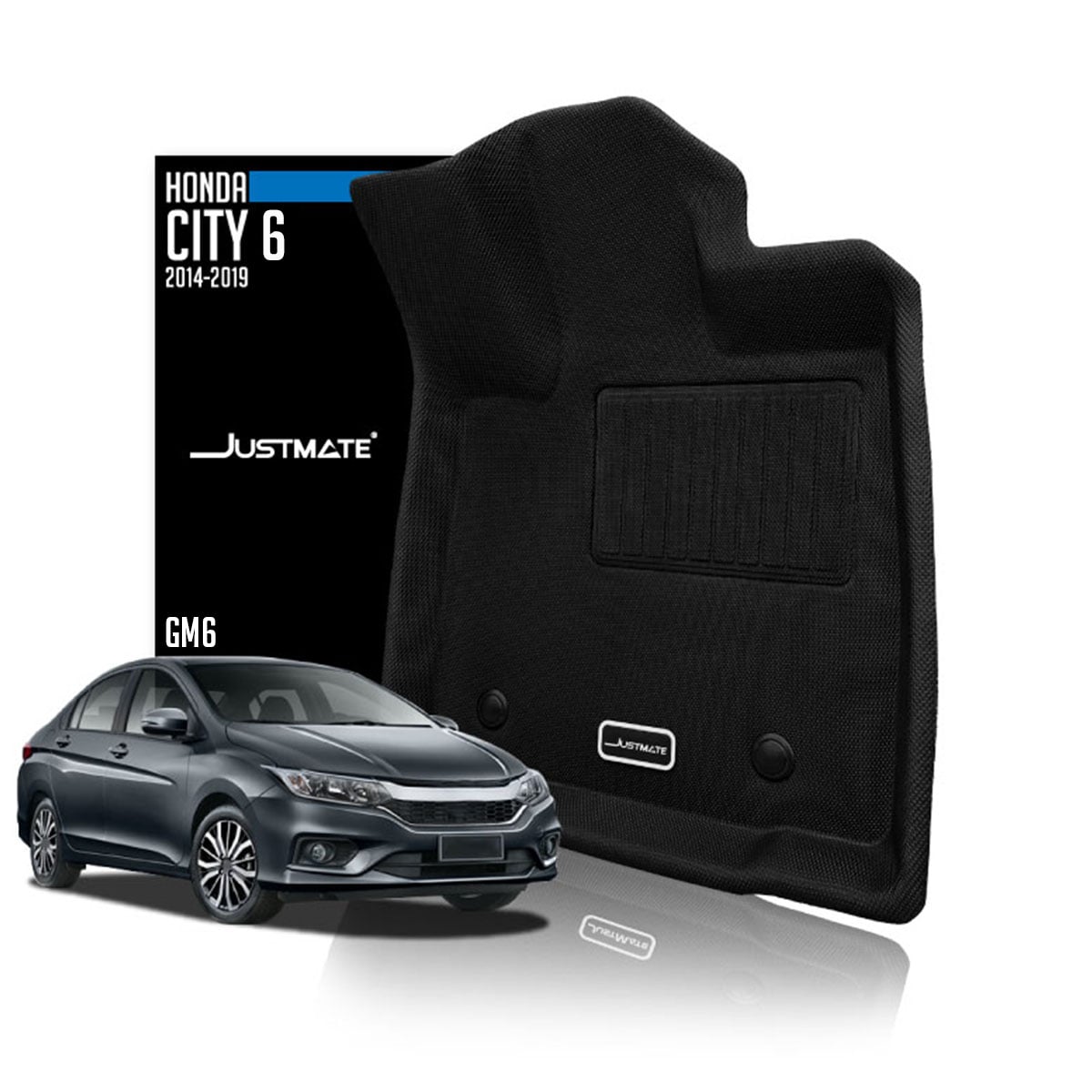 พรมปูพื้นรถยนต์ JUSTMATE HONDA CITY 6 GM6 2014-2019_0