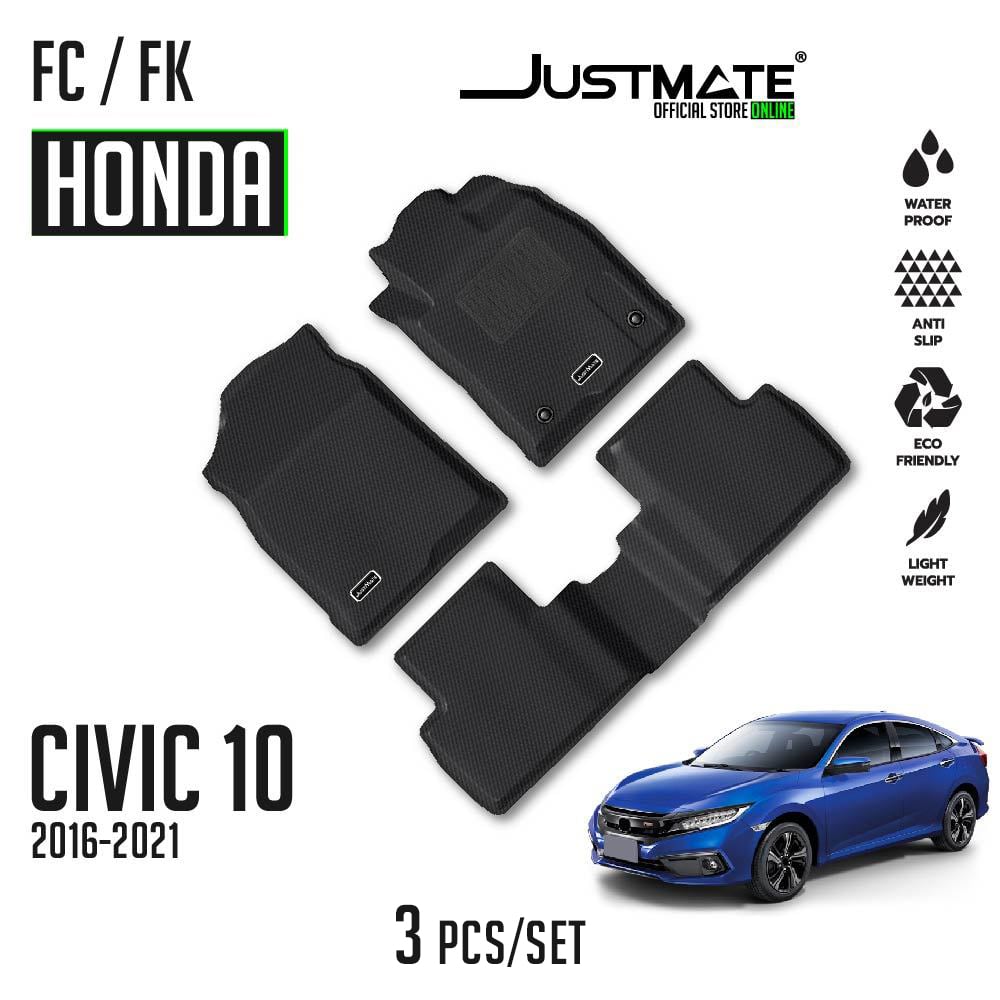 พรมปูพื้นรถยนต์ JUSTMATE HONDA CIVIC FC/FK 2016-2021_8