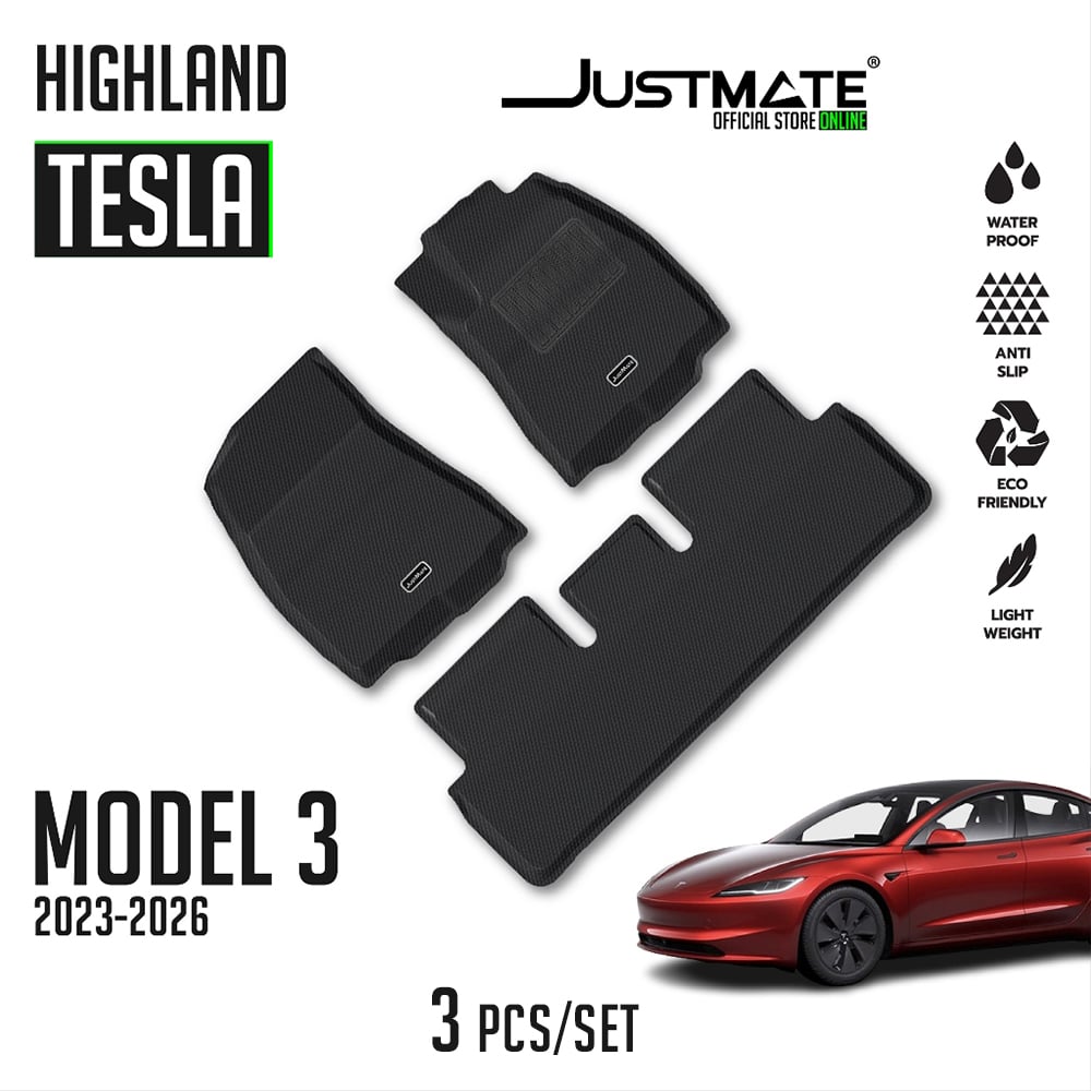 พรมปูพื้นรถยนต์ JUSTMATE TESLA MODEL 3 HIGHLAND 2023-2026_8