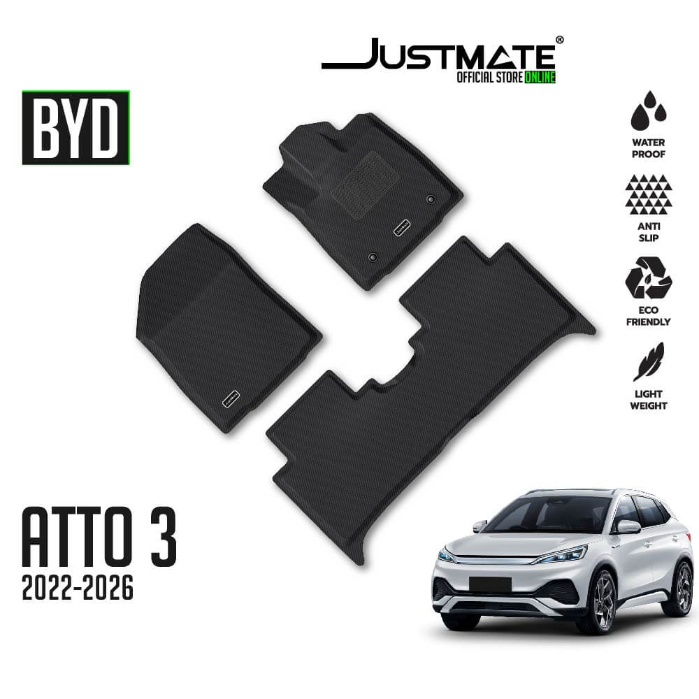 พรมปูพื้นรถยนต์ JUSTMATE BYD ATTO 3 2022-2026