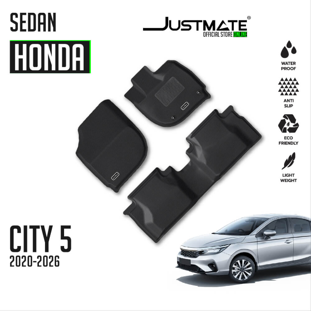 พรมปูพื้นรถยนต์ JUSTMATE HONDA CITY SEDAN 2020-2026_10