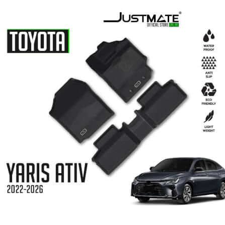 พรมปูพื้นรถยนต์ JUSTMATE TOYOTA YARIS ATIV 2022 - 2026_10