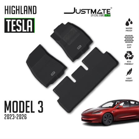 พรมปูพื้นรถยนต์ JUSTMATE TESLA MODEL 3 HIGHLAND 2023-2026_8