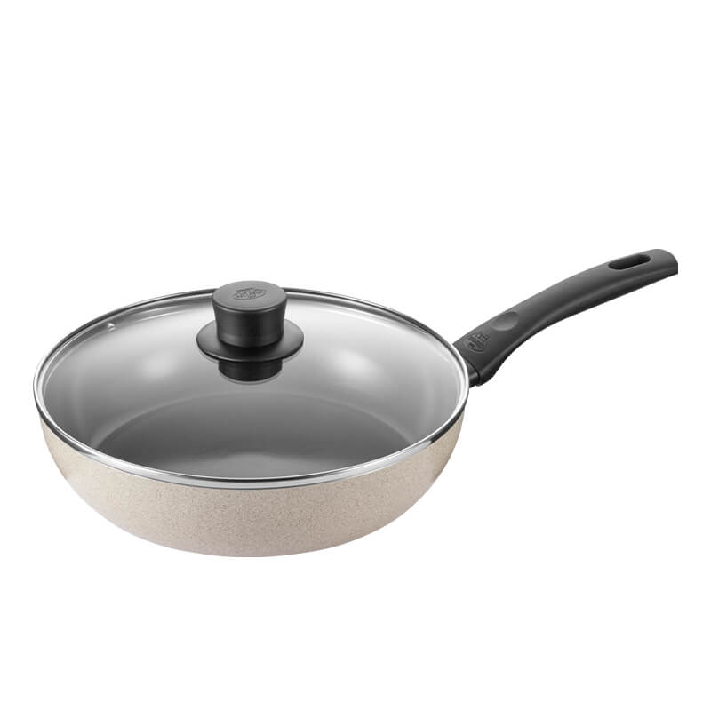 กระทะลึก 28 ซม. BALLARINI SAUTEPAN เคลือบเซรามิก พร้อมฝาแก้ว N1011243