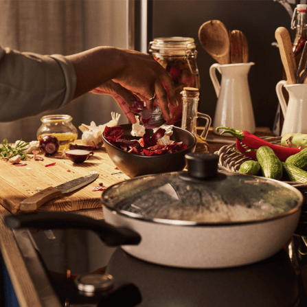 กระทะลึก 28 ซม. BALLARINI SAUTEPAN เคลือบเซรามิก พร้อมฝาแก้ว N1011243_6