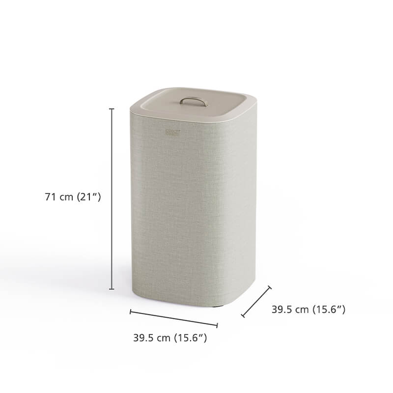 ตะกร้าผ้า 1 ช่อง JOSEPH JOSEPH รุ่น TOTA ความจุ 60 ลิตร สี ECRU N5000004